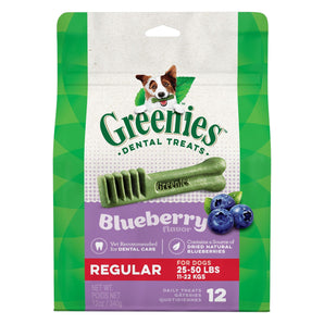Greenies 12oz Regular Blueberry Dental Treats