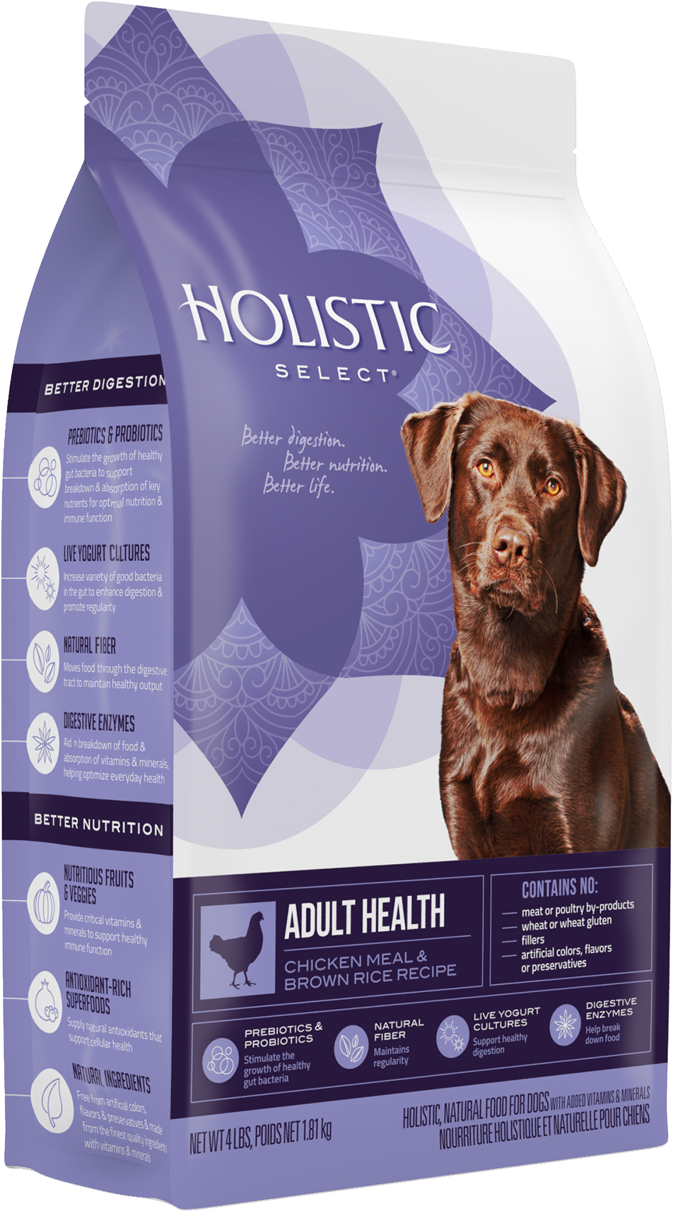 Holistic Select 30lb Chicken Brown Rice Dog Food