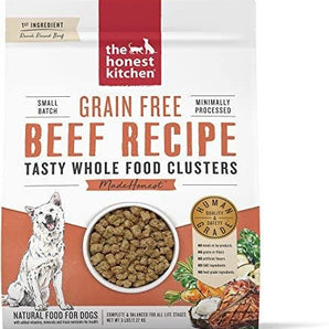 Honest Kitchen Whole Food Clusters 1lb Grain Free Beef