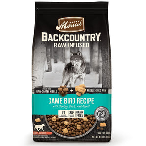 Merrick backcountry 4lb grain free game bird