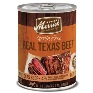 Merrick 12.7oz grain free beef lamb buffalo
