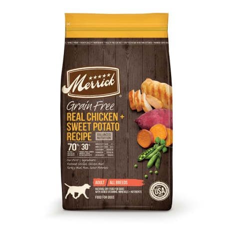 Merrick 22lb grain free chicken sweet potato