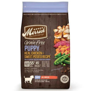 Merrick 4lb grain free puppy chicken sweet potato