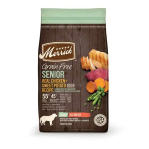 Merrick 4lb grain free senior chicken