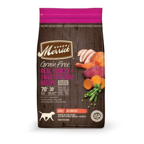 Merrick 4lb grain free turkey sweet potato