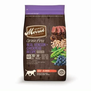 Merrick 4lb grain free venison sweet potato