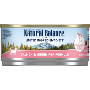 Natural Balance 5.5oz salmon pea cat food