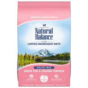 Natural Balance Limited Ingredient Green Pea & Salmon Formula Dry Cat Food 5lb