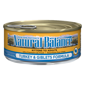 Natural Balance 5.5oz turkey giblet cat food