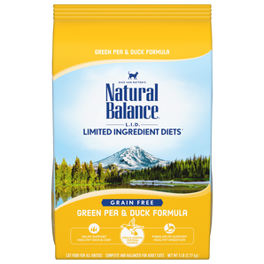 Natural Balance Limited Ingredient Green Pea & Duck Formula Dry Cat Food 10lb