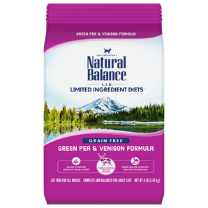 Natural Balance cat 8lb limited ingredient diet pea venison cat food