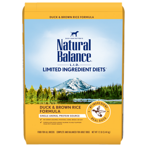 Natural Balance Limited Ingredient Diet Duck and Brown Rice 12lb Dog Food