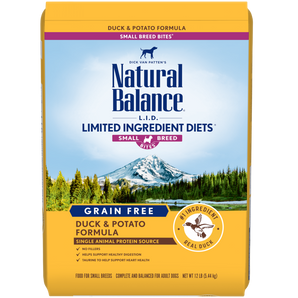 Natural Balance limited ingredient diet sweet potato duck small breed 12lb dog food