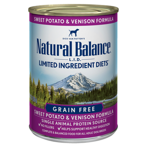 Natural Balance limited ingredient diet venison 13oz dog food