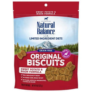 Natural Balance Limited Ingredient Diet 8oz Potato Bison Biscuits Dog Treats