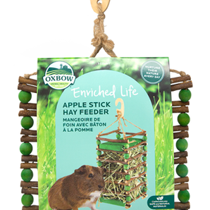 Oxbow apple stick hay feeder small animal