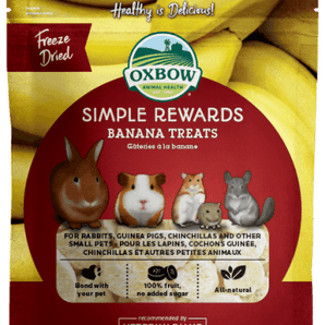 Oxbow simple rewards 1oz banana treats small animal