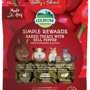 Oxbow simple rewards 3oz bell pepper treats small animal