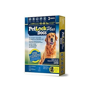 Petlock plus flea tick 3 doses large dog