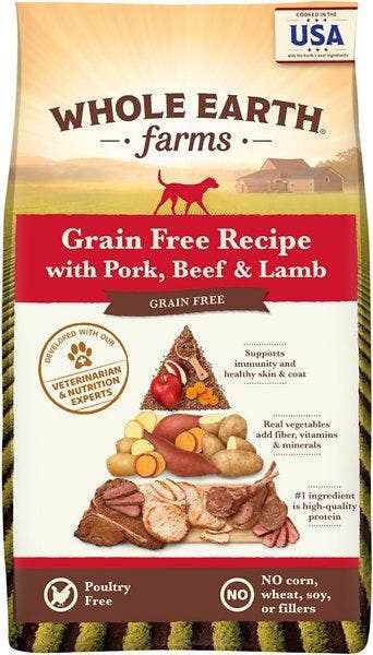 Whole Earth Grain Free Beef & Lamb 25lb