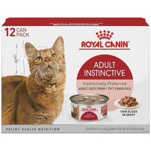 Royal Canin Adult Feline Nutrition Indoor & Instinctive Wet Food Variety Pack, 3 oz (Pack of 12)