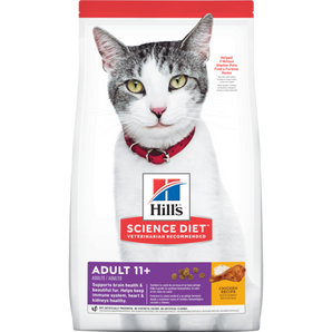 Science Diet 15.5lb Adult 11+ Chicken Recipe Cat Food