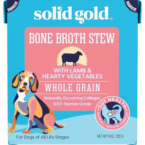 Solid Gold 11oz lamb stew bone broth dog healthcare