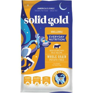 Solid Gold mmillennia 4lb beef brown rice peas dog food