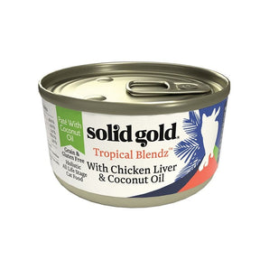 Solid Gold tropical blendz 6oz chicken liver coconut pate cat food