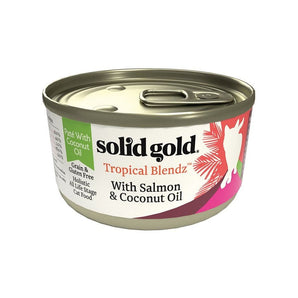 Solid Gold tropical blendz 3oz salmon coconut oil pate cat food