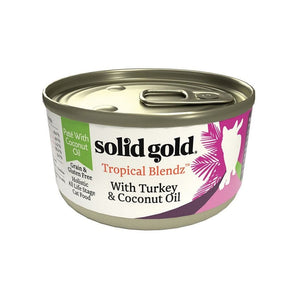 Solid Gold tropical blendz 3oz turkey coconut oil pate cat food