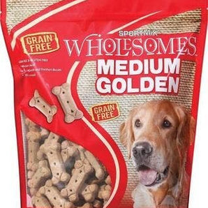Sportmix 4lb grain free  golden medium biscuits dog treats