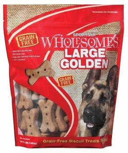 Sportmix 4lb grain free large golden biscuits dog treats