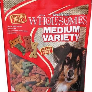 Sportmix 4lb grain free medium variety biscuits dog treats