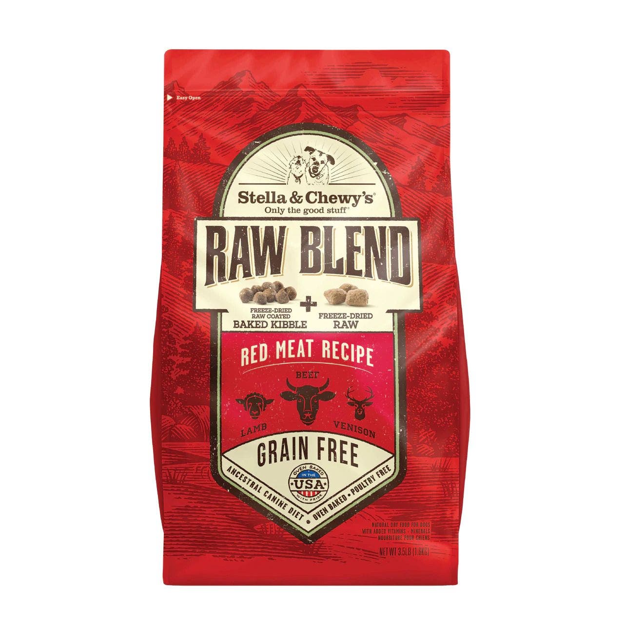 Stella and Chewy's 10lb raw blend red meat recipe dog food