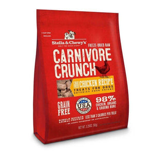 Stella and Chewy's carnivore crunch 3.25oz beef dog treats