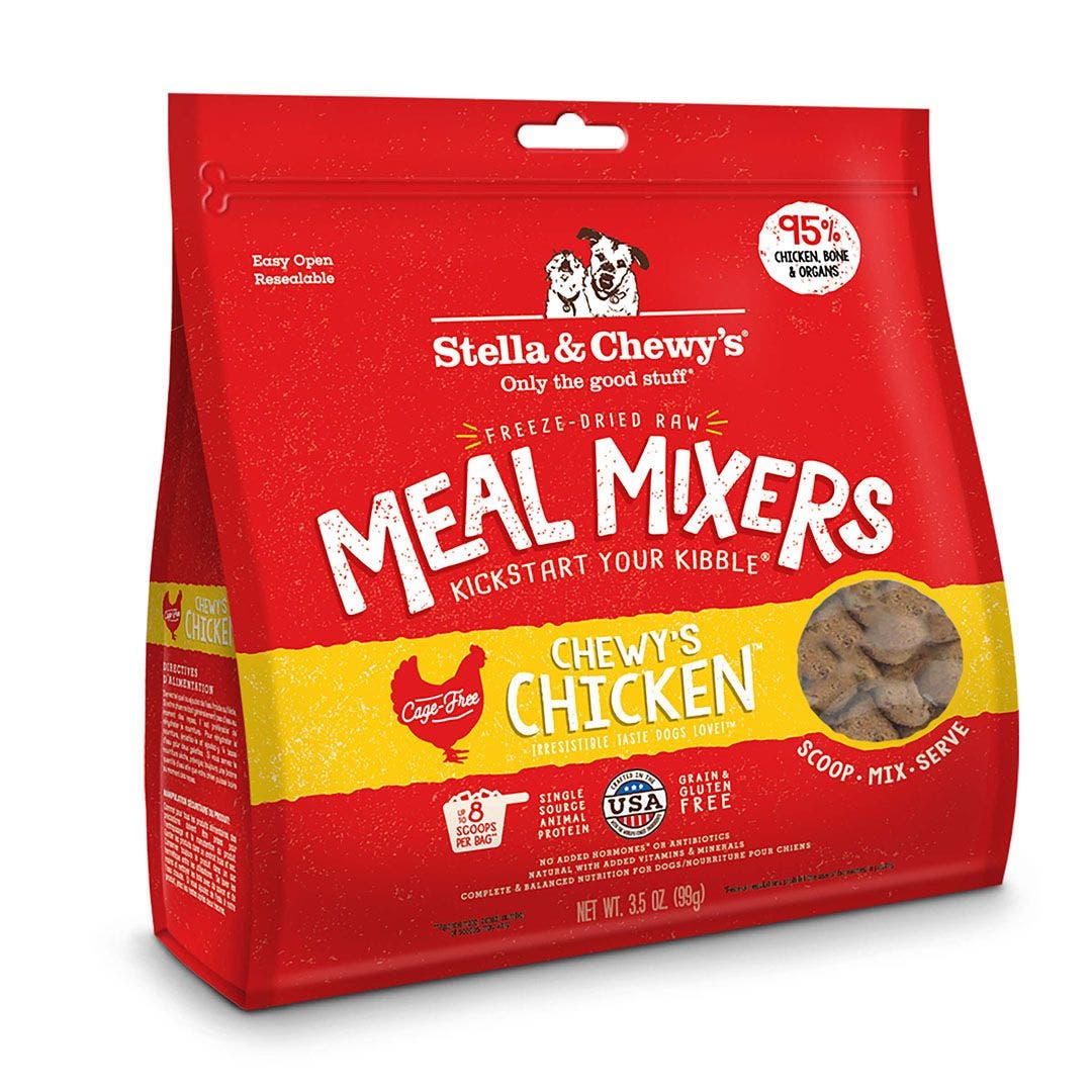 Stella and Chewy's 3.25oz freeze dried chicken mixer dog food