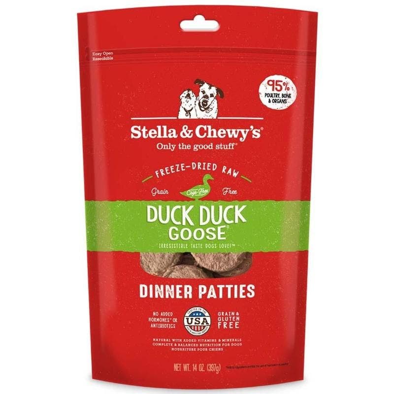 Stella and Chewy's 5.5oz freeze dried duck goose mixer dog food