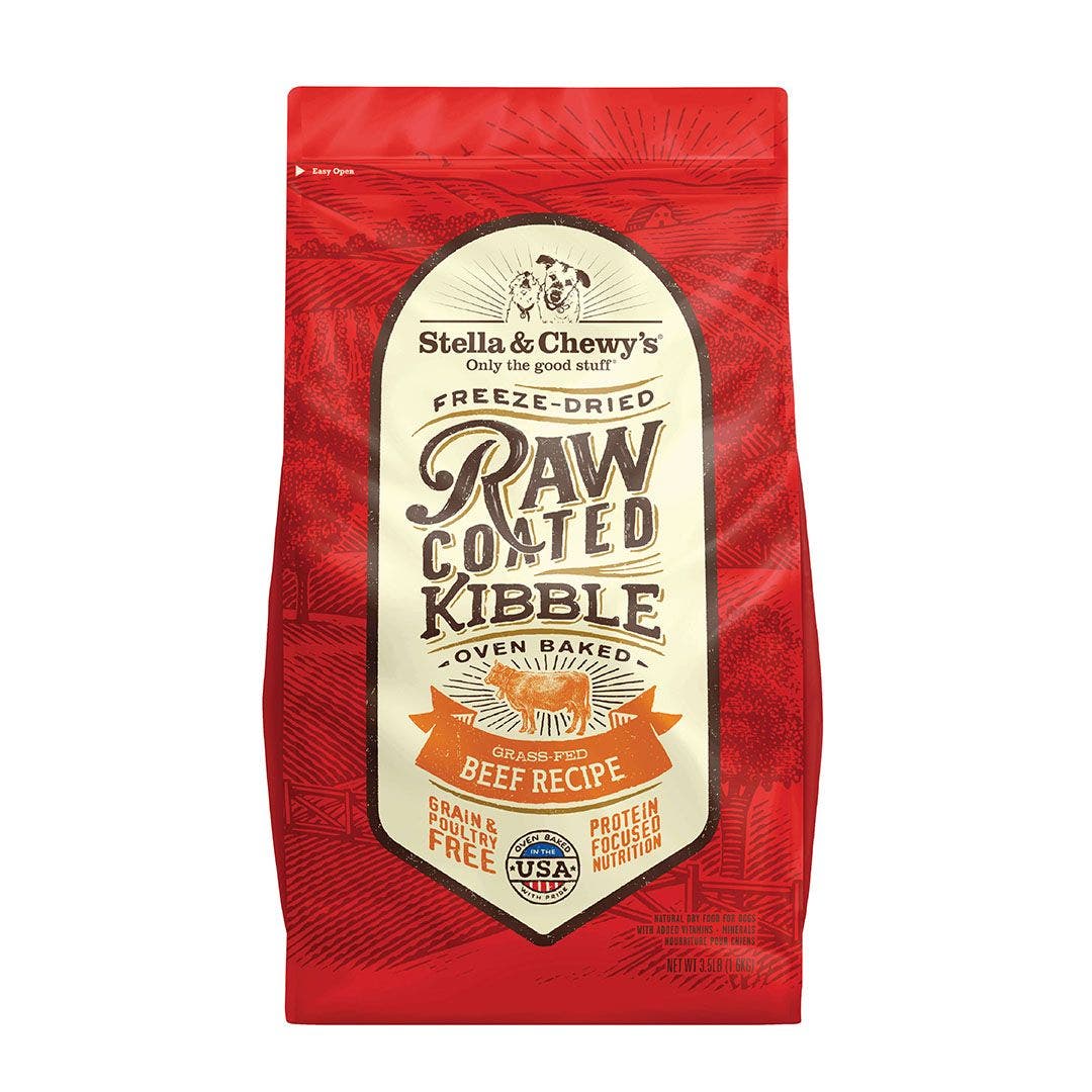 Stella and Chewy's 22lb raw coated beef recipe dog food