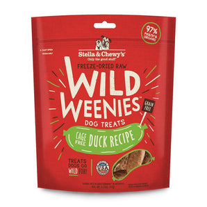 Stella and Chewy's 3.25oz wild weenies duck dog treats