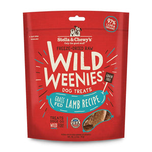 Stella and Chewy's 3.25oz wild weenies lamb dog treats