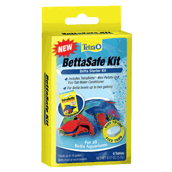 Tetra betta safe kit 8 count fish