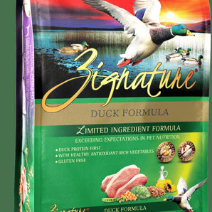Zignature Duck Formula Dry Dog Food 13.5lb
