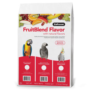 Zupreem Fruit Blend with Natural Flavors for Parrots/ Conures Bird Food 12lb